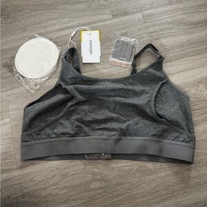 NWT Grey MomCozy Nursing Bra
